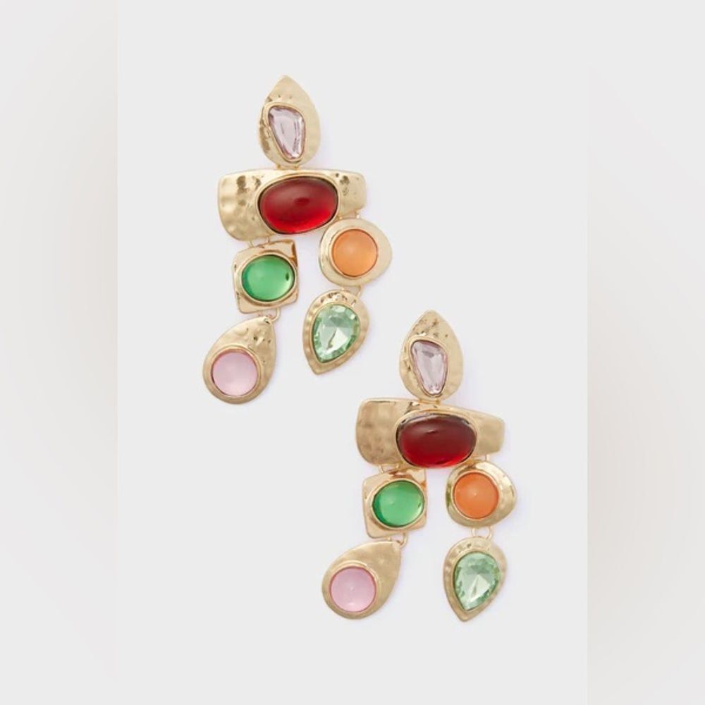 Crystal drop earrings M167